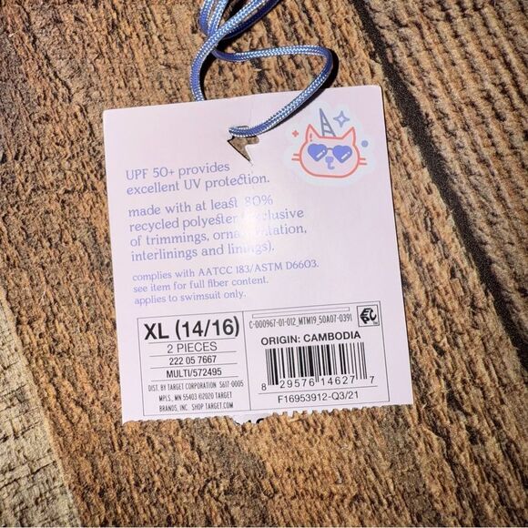 Girls swimwear set tiedye size Xlarge 14/16 NWT XL more than magic - Picture 5 of 5